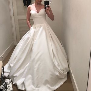BRAND NEW, never worn satin bridal ballgown